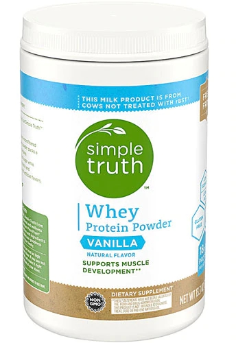 Whey Protein Baunilha Simple Truth® 377g - Proteína de Alta Qualidade