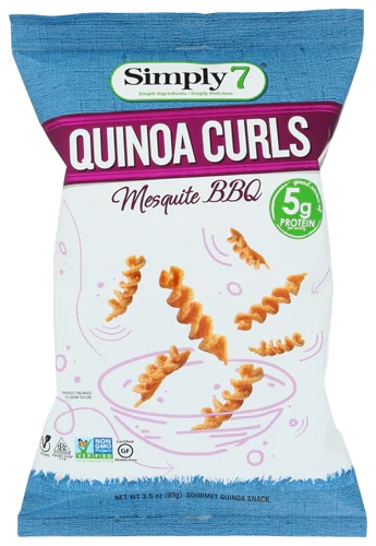Simply 7 Quinoa Curls Mesquite BBQ Sem Glúten - 100g