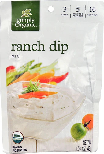Simply Organic Mix para Molho Ranch Orgânico 42g (1.5 oz)