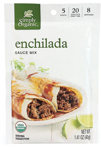 Simply Organic Molho Enchilada Mix - 40g - Pronto para Usar