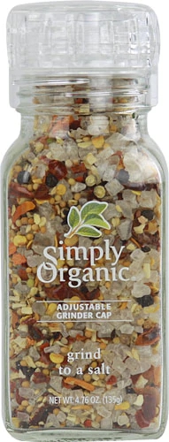 Simply Organic Sal de Moagem Mistura - 135g - Tempero Natural