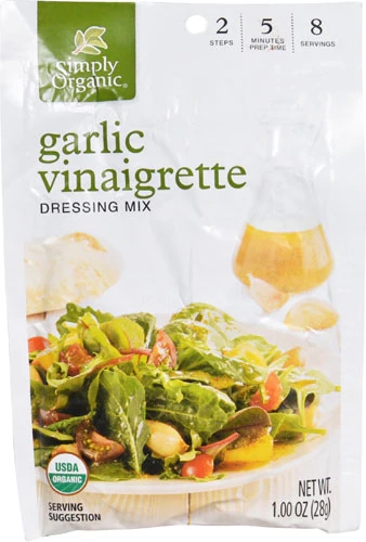Mistura para Molho de Salada Simplesmente Orgânico Vinagrete de Alho - 28g