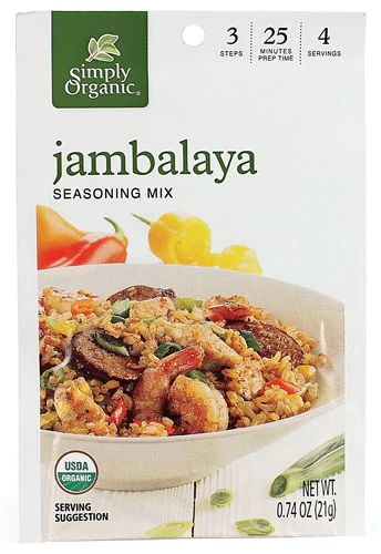 Simply Organic Tempero para Jambalaya Orgânico - 21g