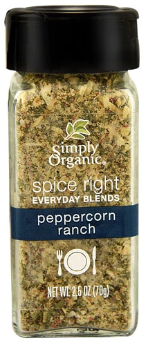 Simply Organic Spice Right Everyday Blends Peppercorn Ranch -- 2.5 oz