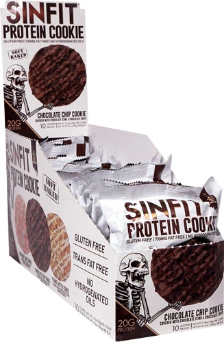 Sinister Labs SinFit Protein Cookie Chocolate Chip - 10 Cookies Energéticos