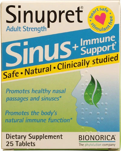 Sinupret Plus para Adultos - 25 Comprimidos: Alívio Natural para Seu Bem-Estar Respiratório