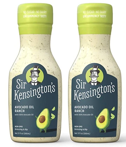 Sir Kensington's Molho Ranch com Óleo de Abacate - 2 Pacotes de 255g Cada