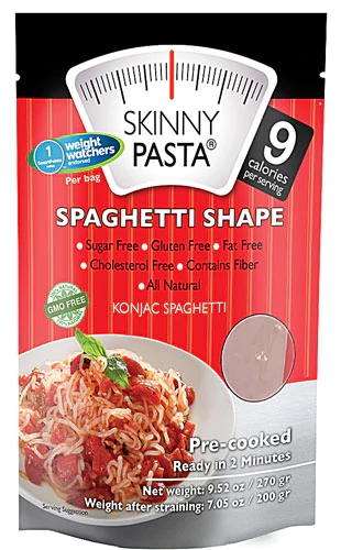 Skinny Pasta Konjac Spaghetti Sem Glúten 270g - Baixo Carboidrato e Calorias