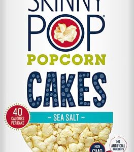 SkinnyPop Bolinhos de Pipoca Sem Glúten Sal Marinho - 119g