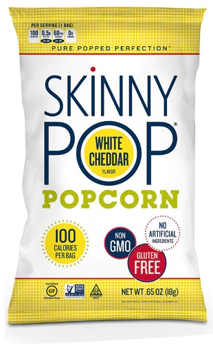 Pipoca SkinnyPop Queijo Cheddar Sem Glúten - 125g