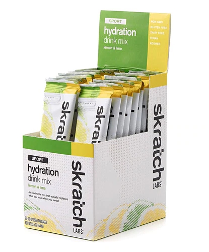 Skratch Labs Sport Hydration Drink Mix with Lemon & Lime -- 20 Packages