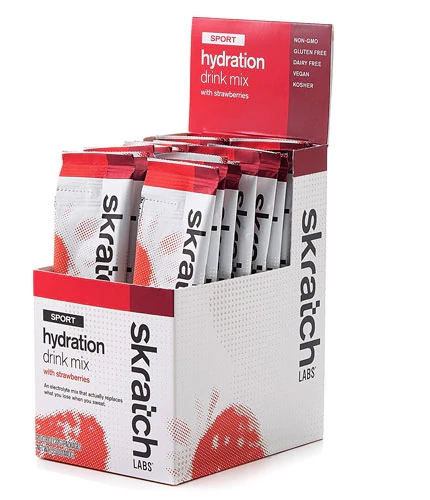 Skratch Labs Sport Hydration Drink Mix com Morango - 20 Pacotes para Hidratação Essencial