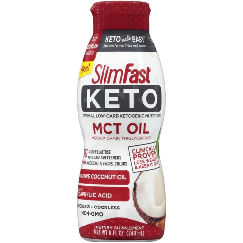 SlimFast Keto Óleo MCT 237ml - Energia e Foco para Dieta Cetogênica