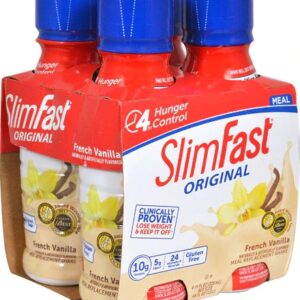 SlimFast Original Shake Refeição Substituta Baunilha Francesa 1420ml (4x355ml)