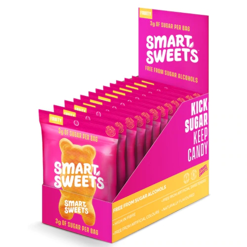 Smart Sweets Gummy Bears Sem Glúten Frutados - 12 Pacotes (Aprox. 500g)
