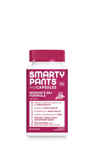 SmartyPants PhD Mulher 50+ Fórmula - 60 Cápsulas Veganas | Multivitamínico Completo