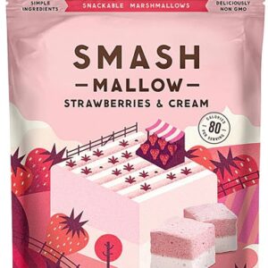 Smashmallow Marshmallows Morango com Creme - 128g