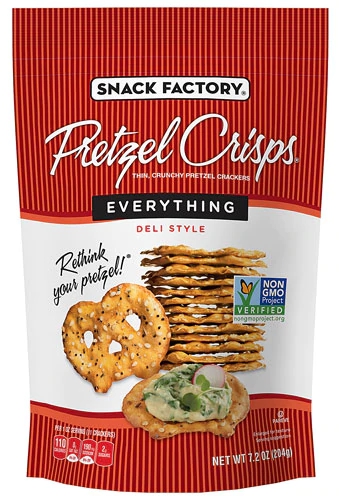 Snack Factory Pretzel Crisps® Deli Style Everything - 204g