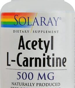 Solaray Acetil L-Carnitina 500 mg - 30 Cápsulas Vegetarianas