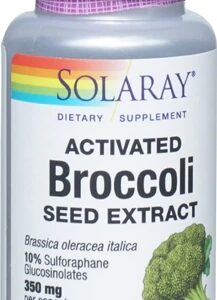 Solaray Extrato de Semente de Brócolis Ativado 350mg - 30 Cápsulas Vegetais