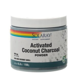 Carvão Ativado de Coco Solaray 500mg - Purifique seu Corpo Naturalmente