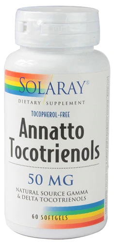 Solaray Annatto Tocotrienóis 50mg - 60 Cápsulas Gelatinosas: Potência Antioxidante para sua Saúde