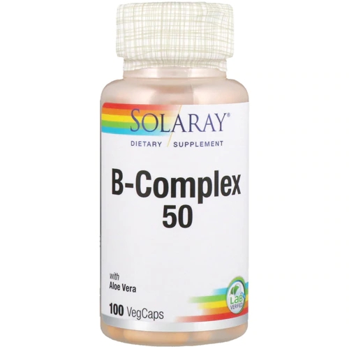 Solaray B-Complex 50 - 100 Cápsulas: Energia e Bem-Estar Essenciais