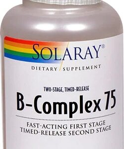 Solaray B-Complex 75 - 100 Cápsulas Vegetais: Energia e Bem-Estar Essenciais