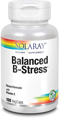 Solaray Balanced B-Stress 100 VegCaps: Suporte Completo para o Bem-Estar