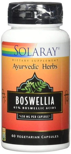 Solaray Boswellia 450 mg - 60 Cápsulas Vegetarianas para o Bem-Estar Articular