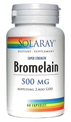 Solaray Bromelina 500mg - 60 Cápsulas - Suporte Digestivo e Anti-inflamatório Natural