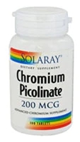Comprar solaray chromium picolinate -- 200 mcg - 100 tablets preço no brasil chromium gtf chromium minerals suplementos em oferta vitamins & supplements suplemento importado loja 75 online promoção -
