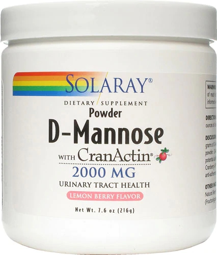 Solaray D-Mannose com CranActin® 227g: Saúde Urinária e Bem-Estar