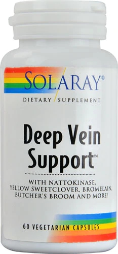 Solaray Deep Vein Support™ - 60 Cápsulas Vegetarianas para Suporte Circulatório