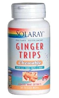 Solaray Ginger Trips Chicletes de Gengibre - 60 Unidades