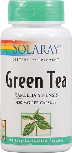 Solaray Chá Verde 100 Cápsulas - Antioxidante Natural para Vitalidade
