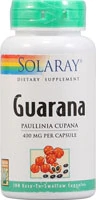 Solaray Guaraná 400 mg - 100 Cápsulas: Energia Natural para o seu Dia