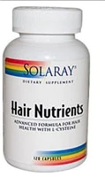 Solaray Hair Nutrients -- 120 Capsules