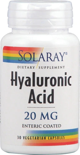 Solaray Ácido Hialurônico 20mg - 30 Cápsulas Vegetais