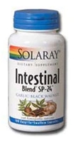 Solaray Intestinal Blend SP-24 - 100 Cápsulas: Saúde Digestiva Natural