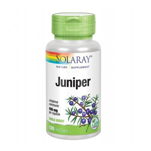 Solaray Juniper 450 mg - 100 Cápsulas Vegetais: Suporte Natural para o Bem-Estar