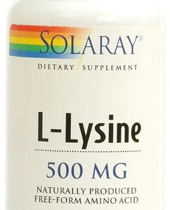 Solaray L-Lisina 500mg 60 VegCaps - Suporte para Imunidade e Bem-Estar