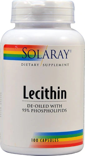 Solaray Lecitina de Soja - 100 Cápsulas