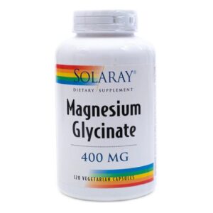 Solaray Magnésio Glicinato 400mg - 120 Cápsulas Vegetarianas