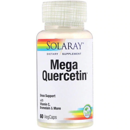 Solaray Mega Quercetin™ - 60 Cápsulas Vegetarianas - Suporte Imunológico e Antioxidante