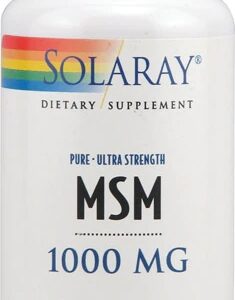 Solaray MSM 1000 mg - 60 Cápsulas: Saúde das Articulações e Bem-Estar