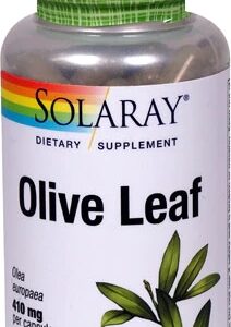Solaray Extrato de Folha de Oliveira 410mg - 100 Cápsulas Vegetais