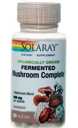 Comprar solaray organically grown fermented mushroom complete™ -- 600 mg - 60 vegcaps preço no brasil herbs & botanicals mushroom combinations mushrooms suplementos em oferta suplemento importado loja 13 online promoção -