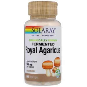 Comprar solaray organically grown fermented royal agaricus mushroom -- 500 mg - 60 vegcaps preço no brasil herbs & botanicals mushrooms suplementos em oferta suplemento importado loja 41 online promoção -