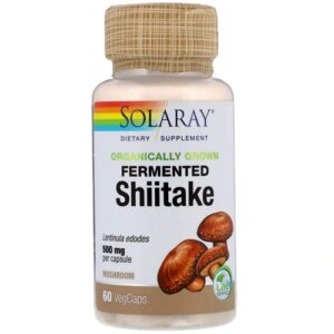 Solaray Organically Grown Fermented Shiitake Mushroom -- 500 mg - 60 VegCaps